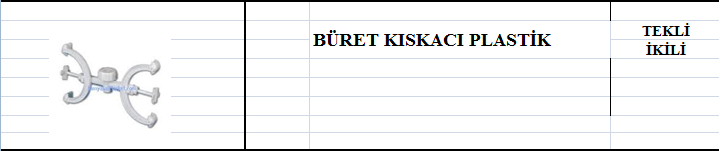 Büret Kıskacı Plastik