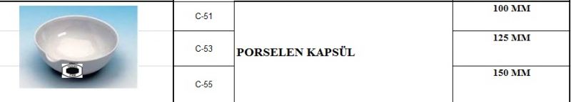 Porselen Kapsül 