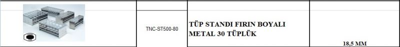 Tüp Standı Fırın Boyalı  