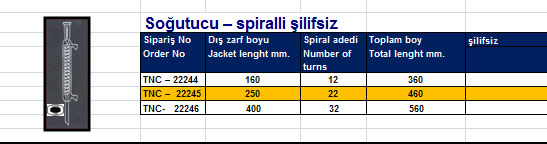 Soğutucu – spiralli şilifsiz 