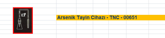 Arsenik Tayin Cihazı - TNC - 00651