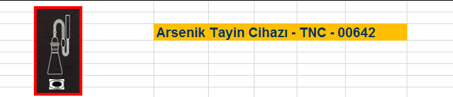 Arsenik Tayin Cihazı - TNC - 00642